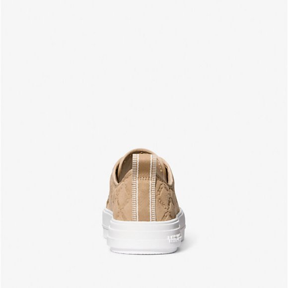 MICHAEL Michael Kors Evy Empire Logo Embossed Suede Sneaker - Picture 4 of 7
